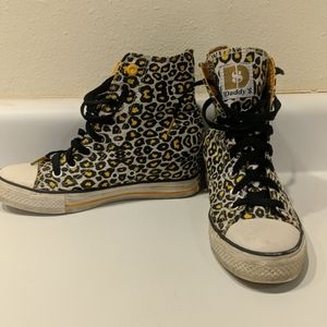 SKECHERS Daddy$ Money Leopard Sneakers 7.5